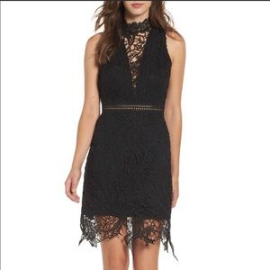 Astr Lace Black Dress SzL